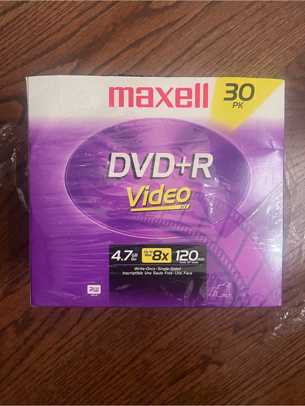 Maxell DVD+R Video Discs 27-Pack — Purple